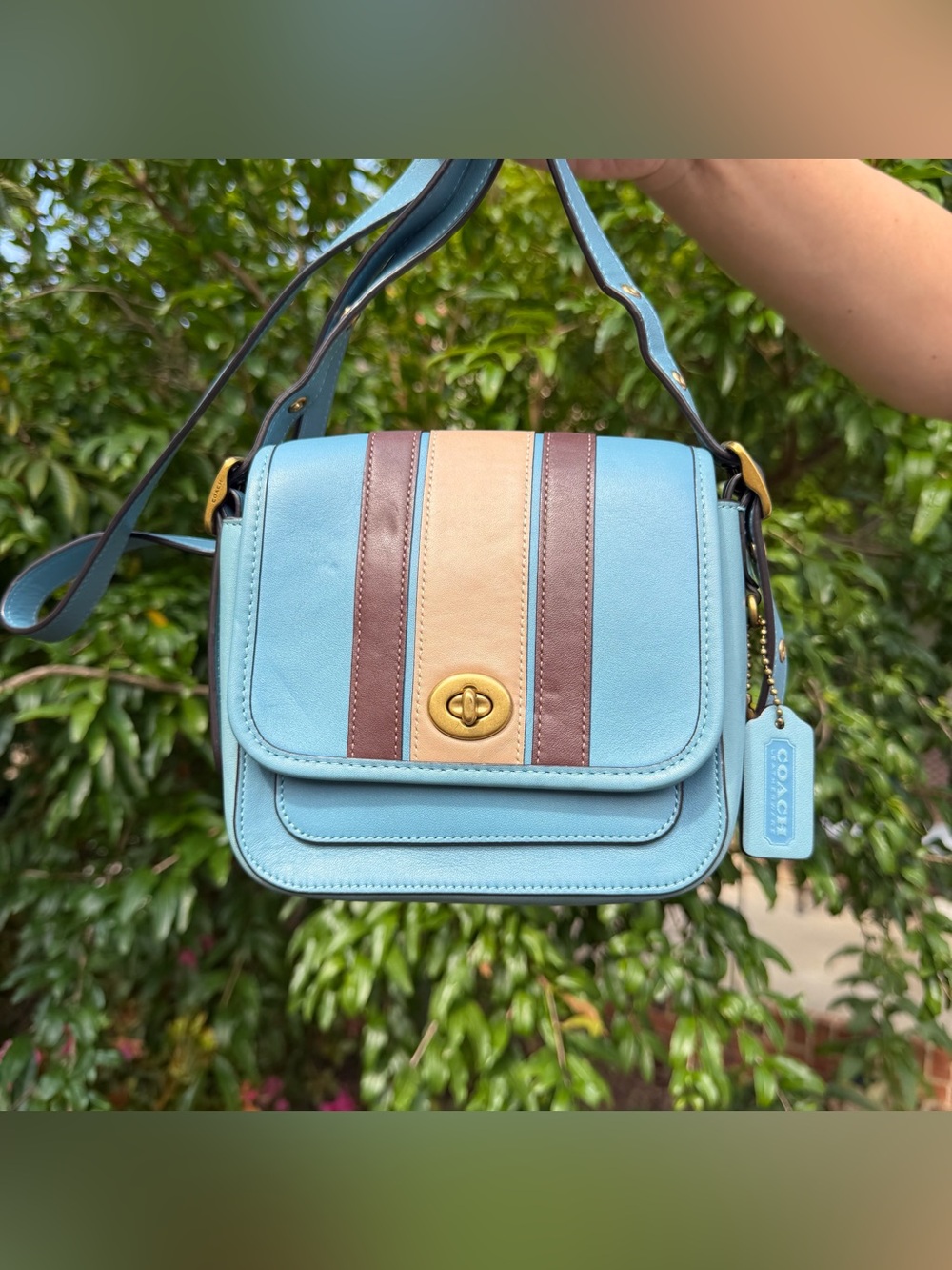COACH Rambler Crossbody 16 With Varsity Stripe 89138